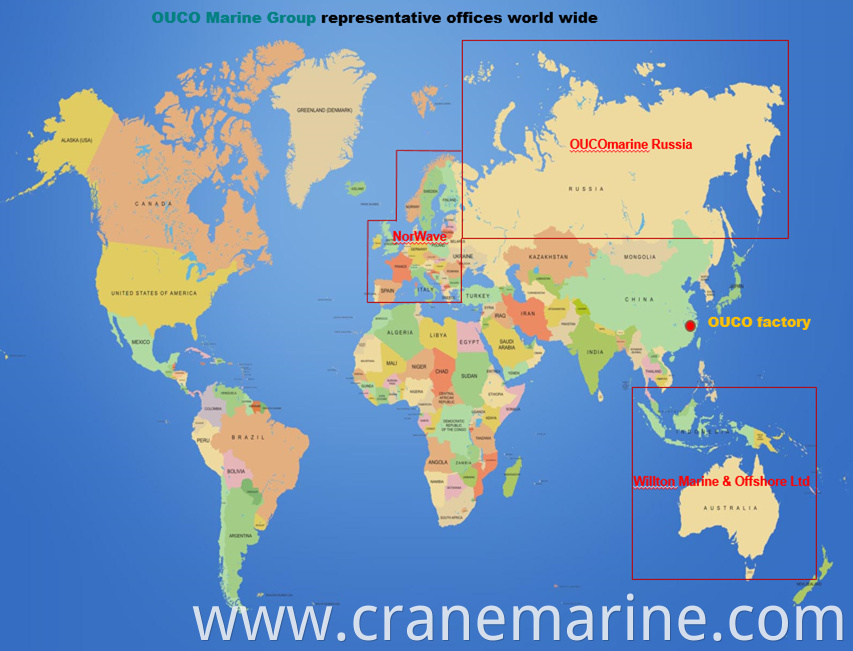 China Marine crane Boat lifting Stiff boom crane hydraulic offshore crane for sale